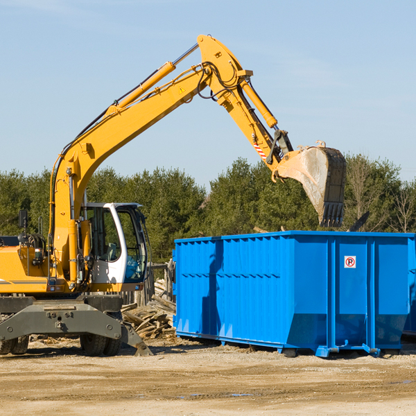 are there any restrictions on where a residential dumpster can be placed in Clyde North Carolina